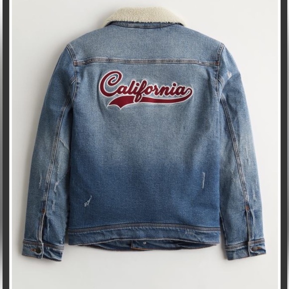 Hollister Denim Light Blue California Jacket Size M. New - Picture 2 of 11